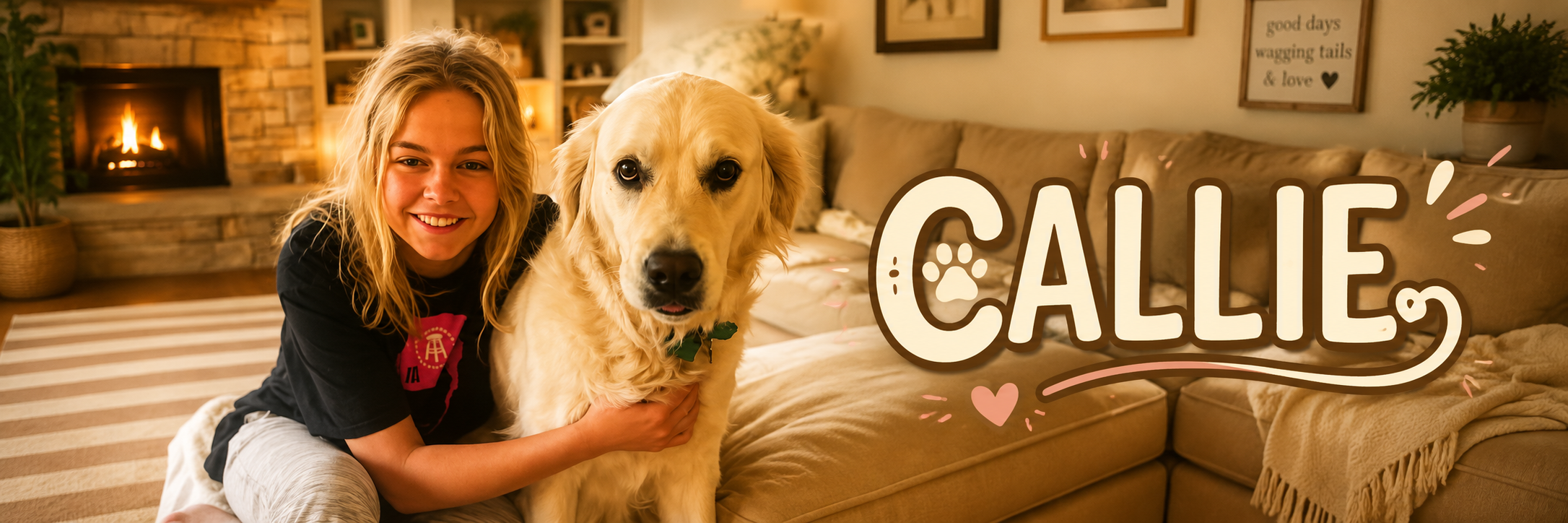 CALLIE — good days, wagging tails and love
